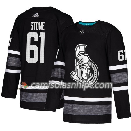 Camisola Ottawa Senators Mark Stone 61 2019 All-Star Adidas Preto Authentic - Homem